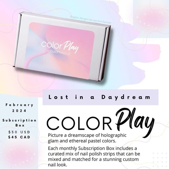 Color Street ColorPlay Subscription Box Lost In a Daydream - Picture 2 of 5